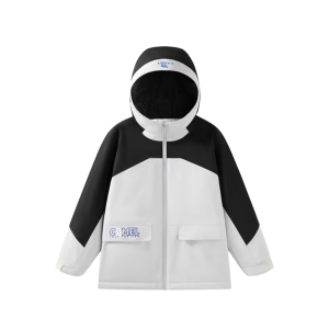 Детская ветровка с капюшоном Moderate CAMEL, phantom черный/space серый