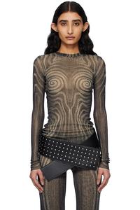 Футболка Spirale Jean Paul Gaultier, черный