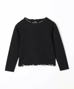 Пуловер с присборенными рукавами, длинные рукава/Детский размер 100-130 см United Arrows Green Relaxing Label, цвет Black