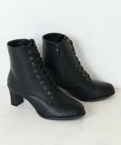Ботинки на шнуровке с каблуком 6 см для офиса, повседневной носки и официальных мероприятий 9099 Liberty Doll, цвет Black