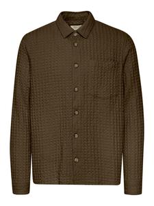 Рубашка на пуговицах классического кроя !Solid Nelix, Dark brown