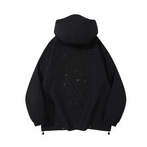 Куртка унисекс KW, Абрикос - черный