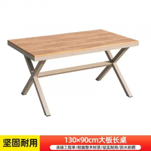 Стол Green Water из широких досок, 130x90 см, светло-коричневый