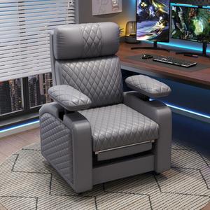 SIHOO Новая игровая кресло, удобное для длительного сидения, компьютерное кресло-софа, одиночное домашнее офисное кресло, раскладывающееся кресло для сна, кресло для интернет-кафе, темно-серый - дышащая автомобильная кожа