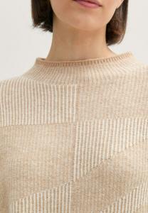 Джемпер GEMUSTERTER TOM TAILOR, бежевый
