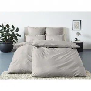 Постельное белье LeGer Home by Lena Gercke» Аниса в размере. 135х200, 155х220 см или 200х200", постельное белье из хлопка, однотонное постельное белье на молнии, цвет hellgrau