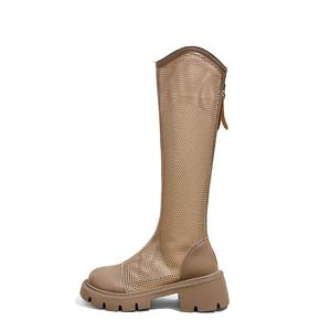 Ботинки Knee high для женщин A poinsettia princess, хаки
