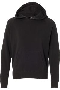 Independent Trading Co. Молодежная смесовая худи с регланными рукавами, черный