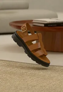 Сандалии на платформе orinoco3 с ремешками Clarks, Tan