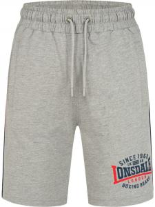 Короткие шорты Sandown Shorts Regular Fit серого цвета Lonsdale
