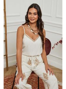 Топ La Compagnie Du Lin, кремовый