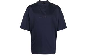 Футболка с принтом логотипа MARNI, синий