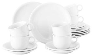 Кофейный сервиз Seltmann Weiden Compact 18-teilig, 24x19x43 см, белый