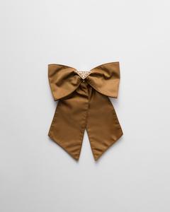 Заколка для волос из переработанного нейлона Prada, коричневый