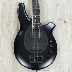 Ernie Ball Music Man Bongo 4 HH Бас, накладка грифa из эбенового дерева, стелс-черный