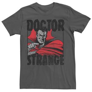 Мужская квадратная футболка с портретом Marvel Doctor Strange Licensed Character