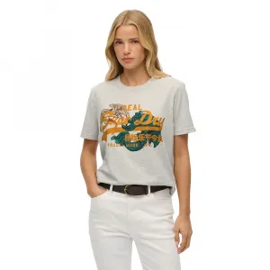 Футболка с коротким рукавом Superdry Tokyo Vl Relaxed Fit, серый