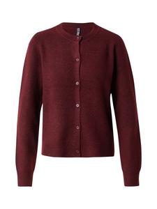 Вязаный кардиган PIECES PCMalou, бургундия