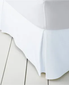 Хлопковая юбка для кровати с плетением «корзинка» Lands' End, белый