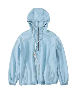 Джинсовая толстовка с капюшоном Closed, синий