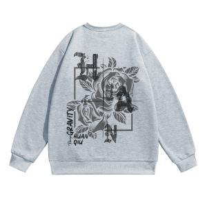 Свитшот Unisex Crew Neck Moderate Heavyweight HUANQIU, светло-серый