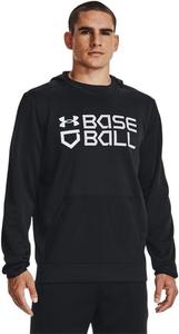 Under Armour мужская бейсбольная худи с принтом 22, (001) Black/Black/White