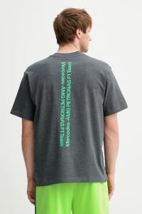 Хлопковая футболка Mercedes Adidas, серый