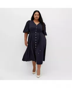 Платье Plus Size Dahlia CITY CHIC, синий
