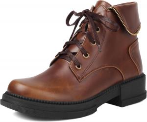 Женские ботинки Roimaash со шнуровкой, высокие до щиколотки, с массивной подошвой, 076 Yellow