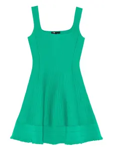 Платье мини с квадратным вырезом Maje, зеленый
