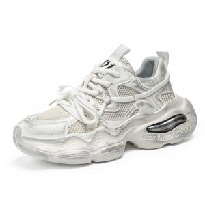 TONYBEAR Скользоустойчивые износостойкие дышащие утепленные низкие массивные кроссовки мужские белые, цвет White