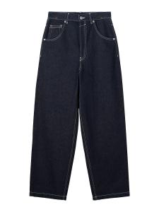 Мешковатые джинсы Bershka, темно-синий