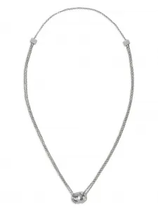 Колье с подвеской Versace, серебристый