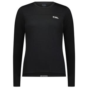 Женская веломайка из мериносовой шерсти для велоспорта (длинный/широкий) Mons Royale, черный