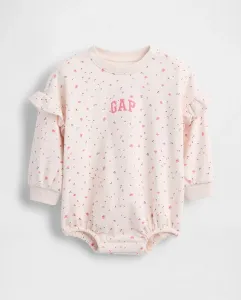 Винтажное боди для малыша с длинным рукавом и логотипом Gap, розовый