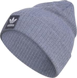 Женская шапка-бини в рубчик Adidas Originals, Heather Grey/White