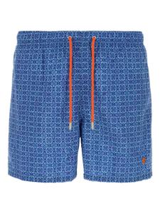 Плавки-шорты Gallo с геометрическим принтом, синий