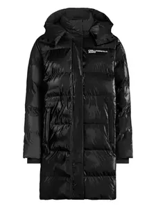 Пуховик с логотипом Karl Lagerfeld Jeans, черный
