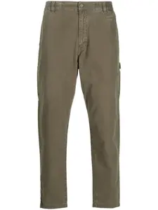 Прямые брюки с вышитым логотипом Moschino, зеленый