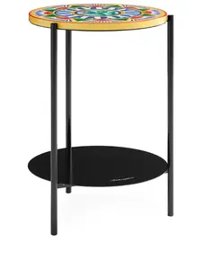 Кофейный столик Amore с абстрактным принтом Dolce & Gabbana, черный