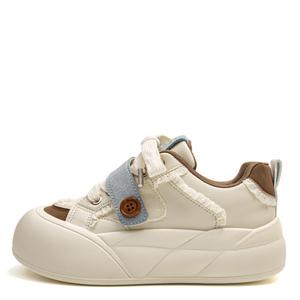 Износостойкие противоскользящие кроссовки Low Top Skateboard для женщин Far waves, коричневый