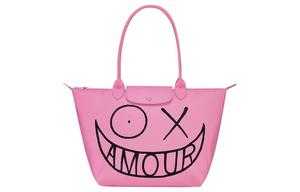 LONGCHAMP Плечевая сумка André X Le Pliage розовая