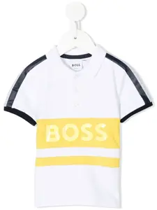 Рубашка поло с логотипом Boss Kidswear, белый