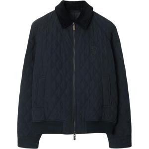 Burberry Вышитая логотипом утеплённая куртка, Blue