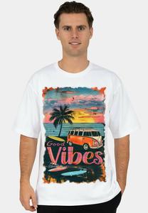 Футболка Reichstadt Print T-shirt, Surfside Vibes/White