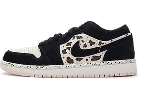 Женские кроссовки Air 1 Abrasion Resistant Low top Vintage Jordan, черный