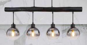 Подвесной светильник Globo Lighting Moitas Typ A, цветное стекло/железо - 4 лампы