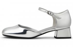 CHARLES&KEITH Маленькие CK женские повседневные туфли 3,8 см серебристые серебристые, цвет Silver Silver