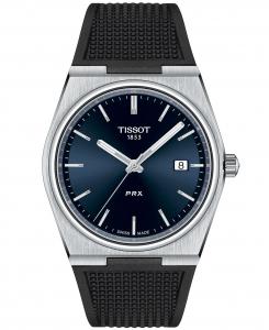 Мужские швейцарские часы PRX с черным каучуковым ремешком, 40 мм Tissot