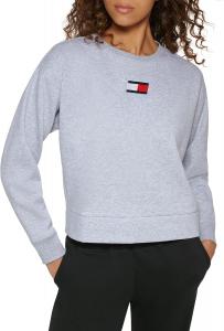 Женский пуловер с логотипом Tommy Hilfiger, Pearl Grey Heather